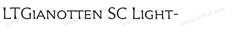 LTGianotten SC Light字体转换